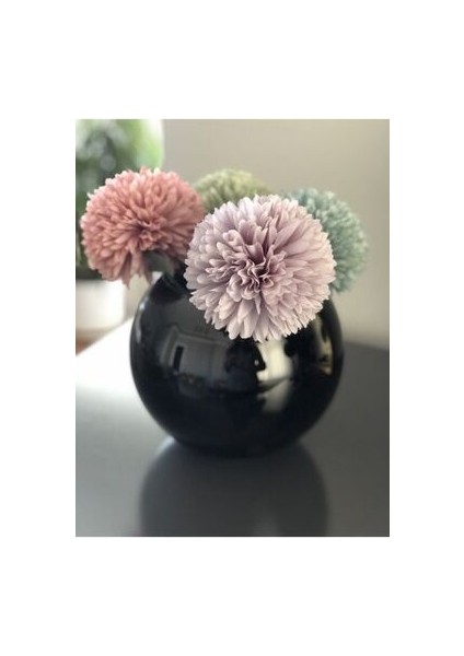 Siyah Fanus Vazo Cam Malzeme ile Şık Tasarım ve Modern Boyut