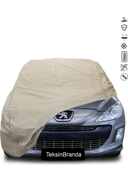 Peugeot 308 Sw 2 (2013 - 2021) Araba Brandası Su Geçirmez Branda Miflonlu Premıum Oto Branda