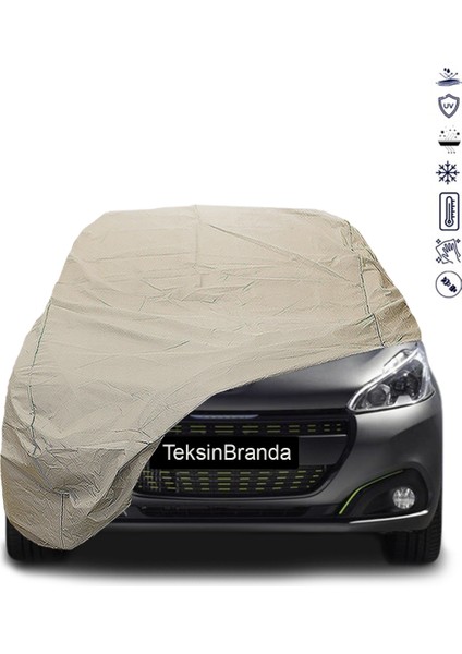 Peugeot 208 1 (2012 - 2019) Araba Brandası Su Geçirmez Branda Miflonlu Premıum Oto Branda