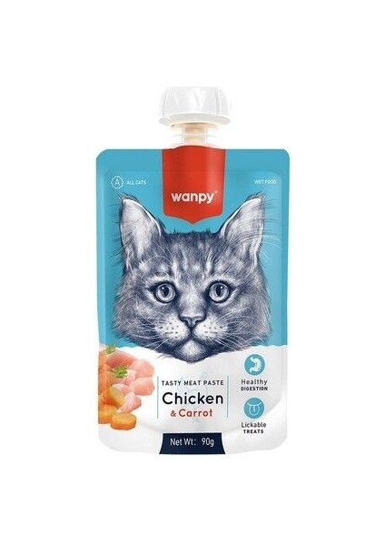 Taze Tavuklu&havuçlu 10'lu Kedi Et Ezmesi 90 gr