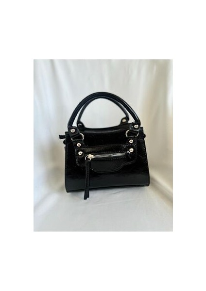 Kadın Siyah Premium Kalite Manuka Çapraz Omuz Çantası