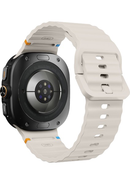 Samsung Galaxy Watch Ultra 47MM Silikon Saat Bandı Dalga Dikiş Ayarlanabilir Kayış (Yurt Dışından)