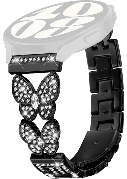 Huami Amazfit Stratos 3 Saat Kayışı Rhinestones Dekor Alaşım Metal Kayış (Yurt Dışından)