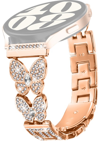 Huami Amazfit Stratos 3 Saat Kayışı Rhinestones Dekor Alaşım Metal Kayış (Yurt Dışından)