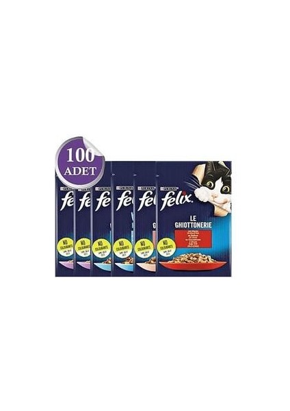 Purina Felix Yaş Mama Karışık 100 Adet x 85GR