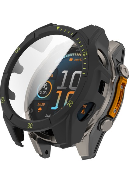 Garmin Fenix 8 Güneş 47MM Izle Vaka Pc Çerçeve Kapak Temperli Cam Ekran Filmi ile (Yurt Dışından)