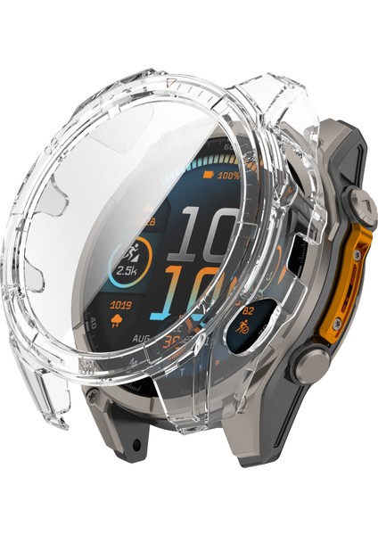 Garmin Fenix 8 Güneş 47MM Izle Vaka Pc Çerçeve Kapak Temperli Cam Ekran Filmi ile (Yurt Dışından)