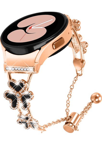 Samsung Galaxy Watch6 44MM / 40MM / Watch6 Classic 47MM / 43MM Kalp Yonca Dekor Saat Kayışı (Yurt Dışından) fiyatları