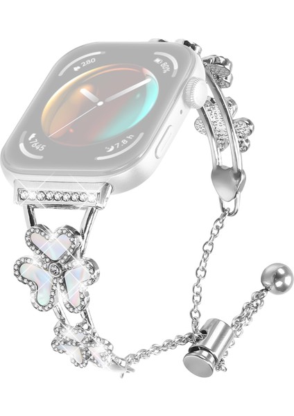 Huawei Watch Fit 3 Kalp Yonca Dekor Saat Kayışı (Yurt Dışından)