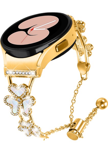 Samsung Galaxy Watch6 44MM / 40MM / Watch6 Classic 47MM / 43MM Kalp Yonca Dekor Saat Kayışı (Yurt Dışından) fiyatları