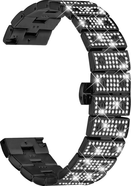 Huawei Watch Ultimate Watch Band Alaşım Metal Rhinestones Dekor Kayışı Toka ile (Yurt Dışından)