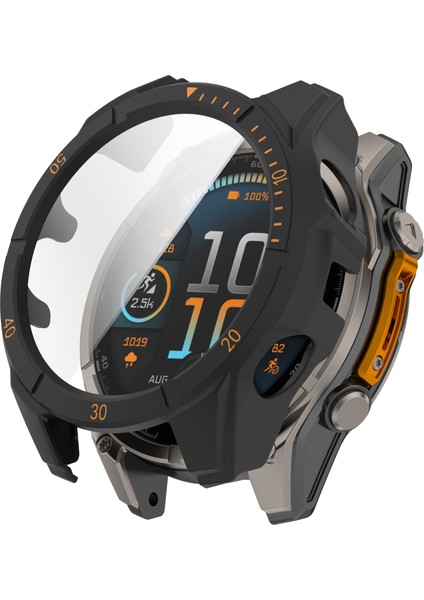 Garmin Fenix 8 Güneş 51MM Izle Vaka Pc Çerçeve Kapak Temperli Cam Ekran Filmi ile (Yurt Dışından)