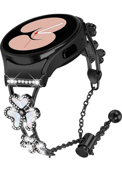 Samsung Galaxy Watch7 Metal Bant 44MM / 40MM Kalp Yonca Dekor Saat Kayışı (Yurt Dışından) fiyatları
