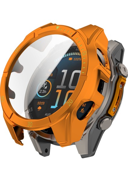 Garmin Fenix 8 Güneş 51MM Izle Vaka Pc Çerçeve Kapak Temperli Cam Ekran Filmi ile (Yurt Dışından)