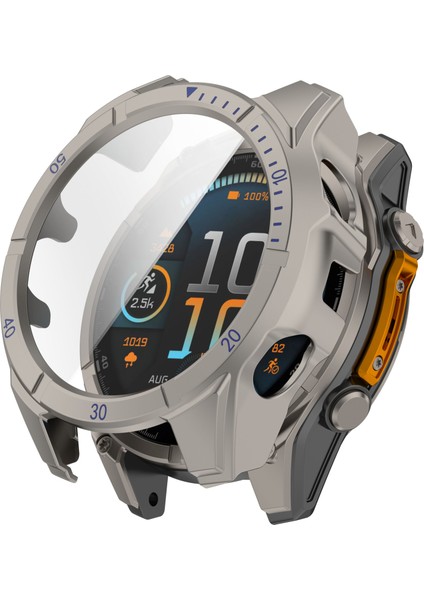 Garmin Fenix 8 Güneş 51MM Izle Vaka Pc Çerçeve Kapak Temperli Cam Ekran Filmi ile (Yurt Dışından)