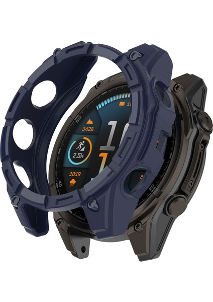 Garmin Fenix 8 Mıp Solar 47MM Tpu Kılıf Içi Boş Yarım Sarılmış Saat Çerçeve Kapağı (Yurt Dışından)