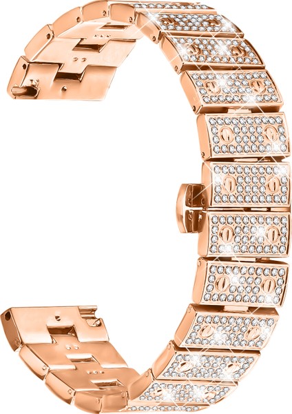 Huami Amazfit Stratos 3 Saat Kayışı Alaşım Metal Rhinestones Dekor Kayış Toka ile (Yurt Dışından)