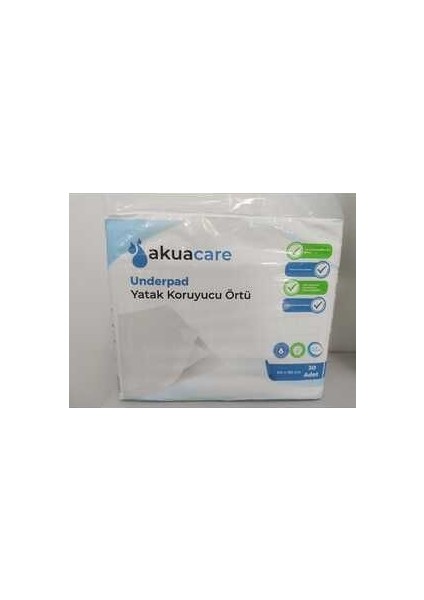 Yatak Koruyucu Örtü, Kedi Köpek Çiş Pedi, 60x90 cm 30 Adet