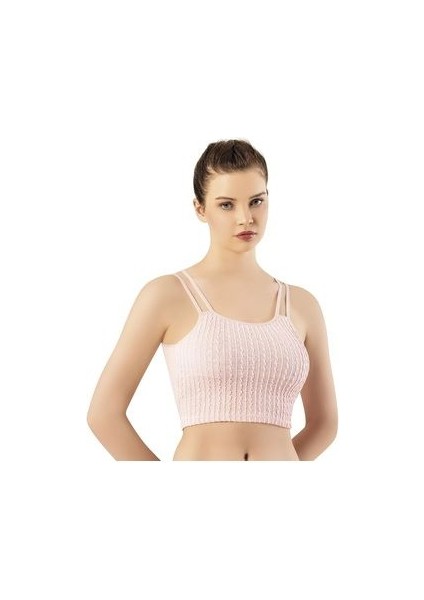 Ip Askılı Pamuklu Penye Büstiyer