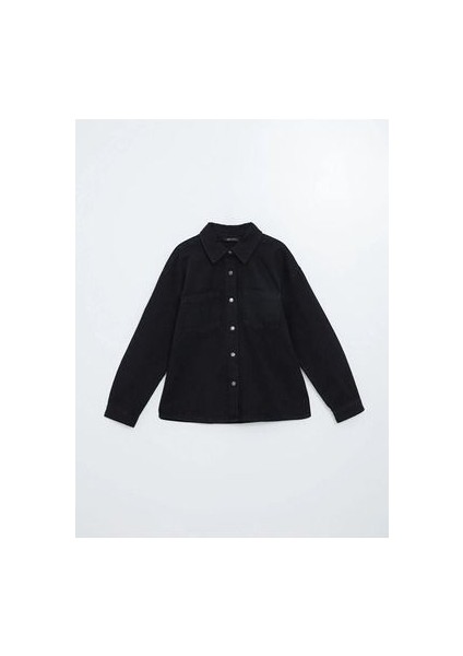 Siyah Rodeo Oversize Kadın Jean Gömlek Ceket indirimleri