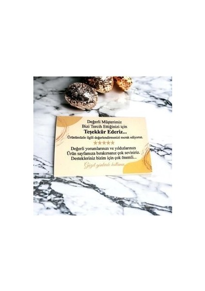 E-Ticaret Teşekkür Kartı 5x8 cm 500 Adet(Güzel Günlerde Kullanın)