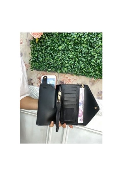 Deri Kadın Cüzdan Telefon Bölmeli Nakit Bozuk Bölmeli Bilek Kol El Askılı Cüzdan modelleri