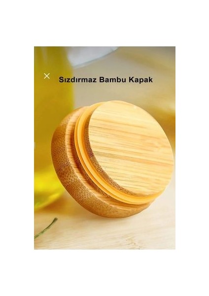 2li Bambu Vakum Kapaklı Brosilikat Cam Yağlık Sirkelik 900ML fırsatları