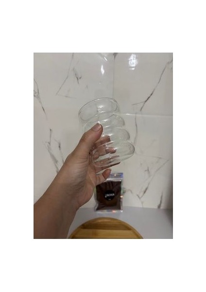 4Boğumlu Borosilikat Bardak 300 ml