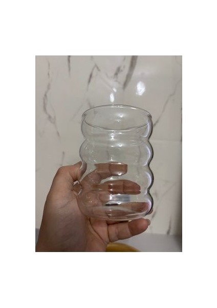 4Boğumlu Borosilikat Bardak 300 ml