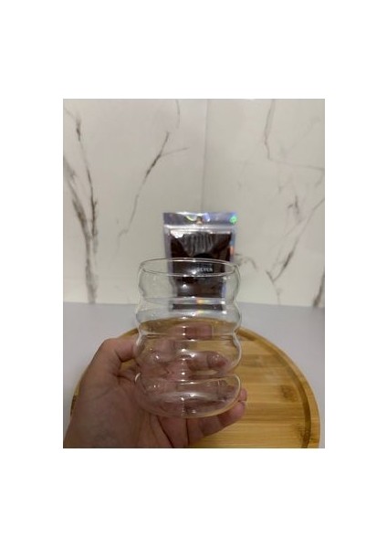 4Boğumlu Borosilikat Bardak 300 ml