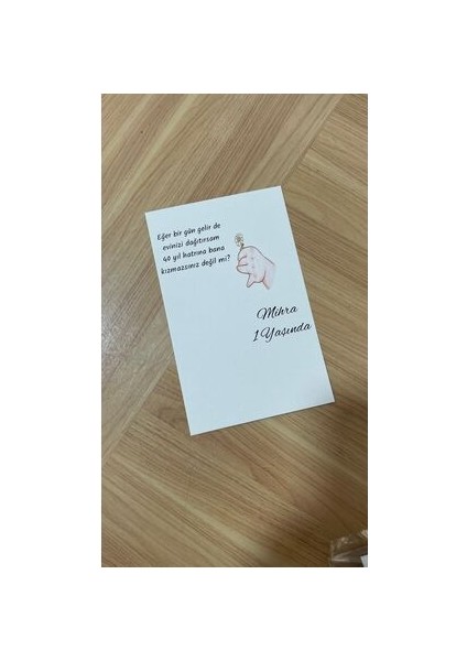 Doğum Günü Anahtarlık Hediye Kartı 9,5X15 cm 49 Adet modelleri