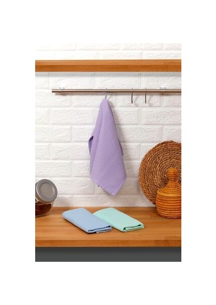%100 Pamuk 40X60 cm Mutfak Havlusu Kurulama Bezi 3 Adet