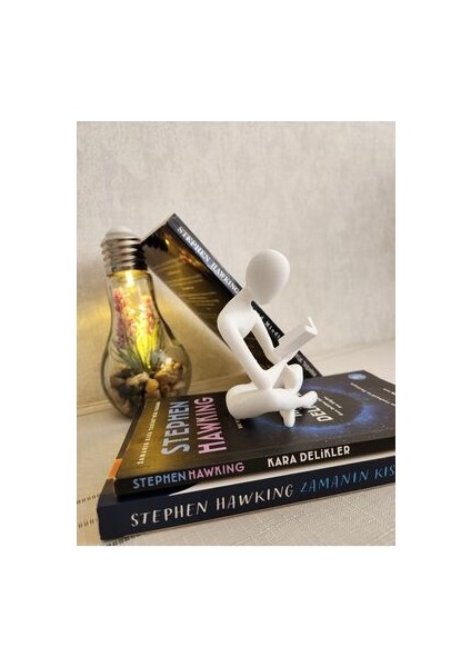 Kitap Okuyan Iskandinav Tarzı Biblo Heykel Figür Dekor Dekorasyon 3D 3 Boyutlu Altındal Home modelleri