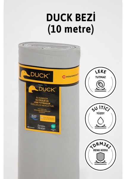 Premier Metrelik Duck Keten Kumaş Su İtici Bez 10 Metre TDRM361 -