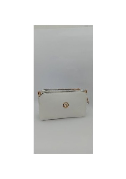 Üç Fermuarlı Minik Çapraz Çanta