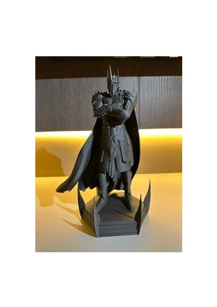 Sauron Heykeli- Siyah Sauron Figürü & Heykel-Yüzüklerin Efendisi 25 cm