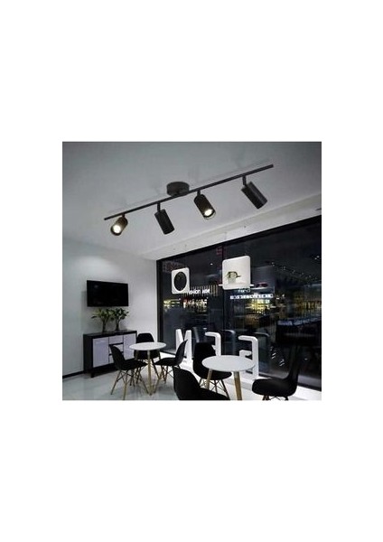 Spotlu LED Avize 4lü Beyaz Işığı LED Ampul Dahilidir