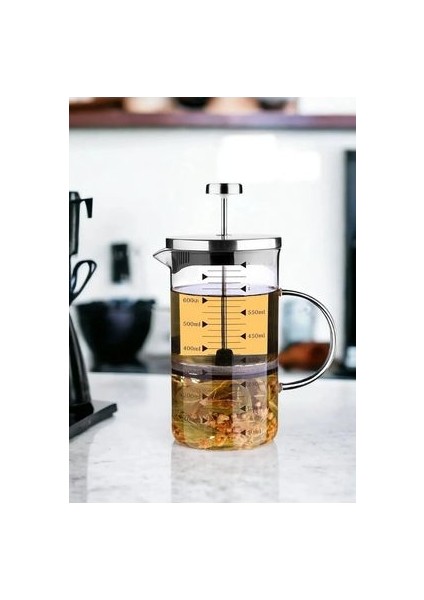 French Press 600CC Çay Kahve Demleme