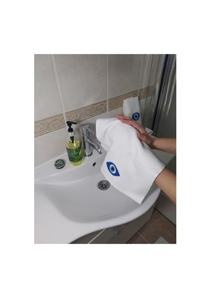 Nazar Boncuğu Nakışlı 3lü Mutfak Havlusu Seti modelleri