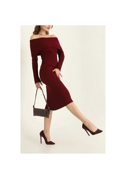 Madonya Yaka Triko Elbise