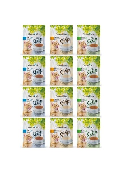 Karışık Kedi Çorbası 40gr - 12 Adet