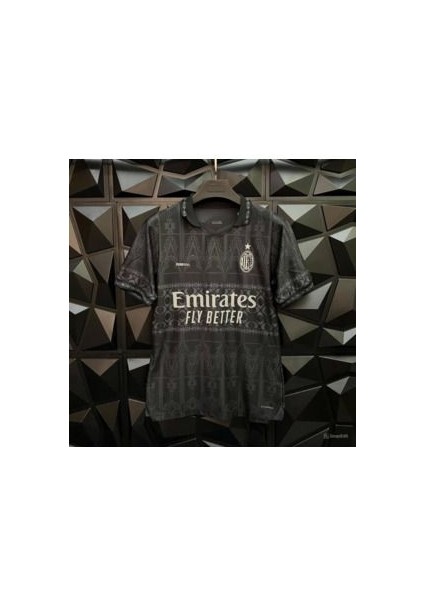 Ac./.milan Pleasures Siyah Forma T-Shirt