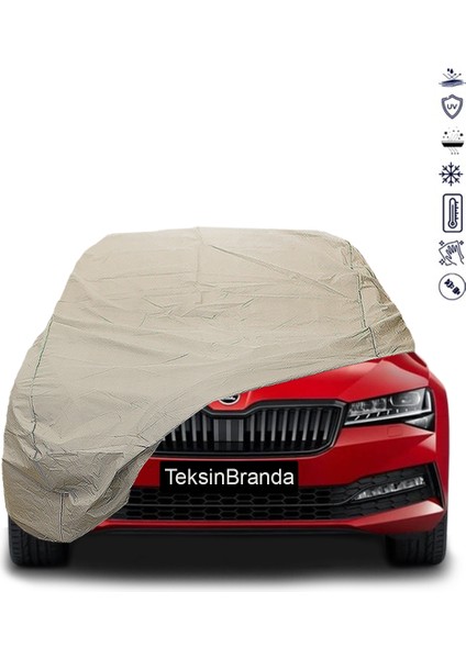 Skoda Superb 3 S.wagon (2015-) Araba Brandası Su Geçirmez Branda Miflonlu Premıum Oto Branda