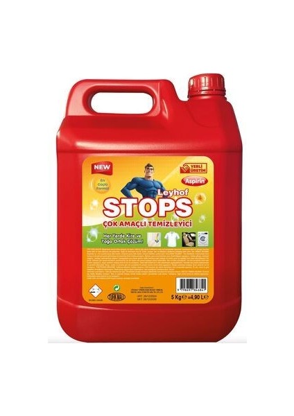 Leke Çıkarıcı Asprin 5 Litre Stop Harika Hijyen Forte
