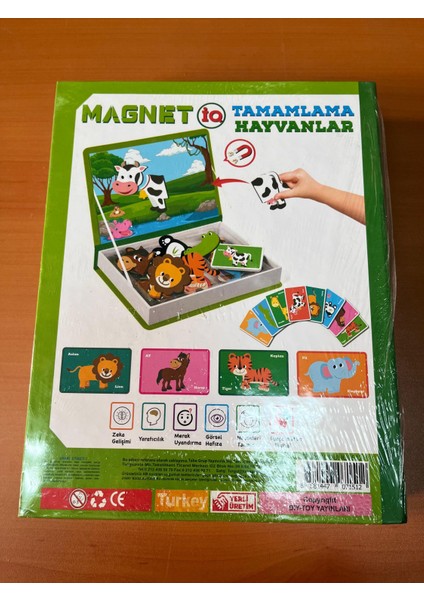 Mıknatıslı Eğitici Zeka Oyunu Hayvanları Doğada Tamamlama
