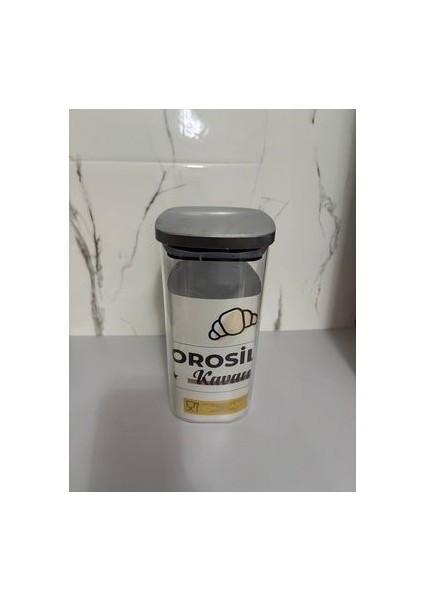 Inox Kapaklı Borosilikat Kare Kavanoz 1300 ml
