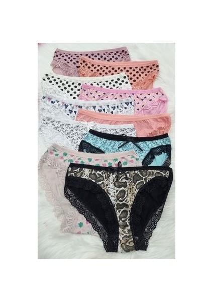 Onlu Kadın Bikini Külot Set