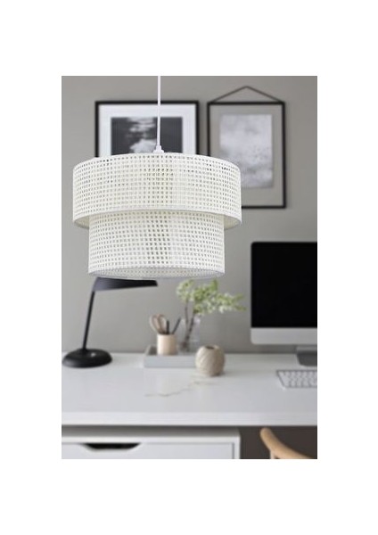 Rattan 2 Katlı Pasta Sarkıt Avize Çocuk Odası Yatak Odası Salon Mutfak Hol fiyatları