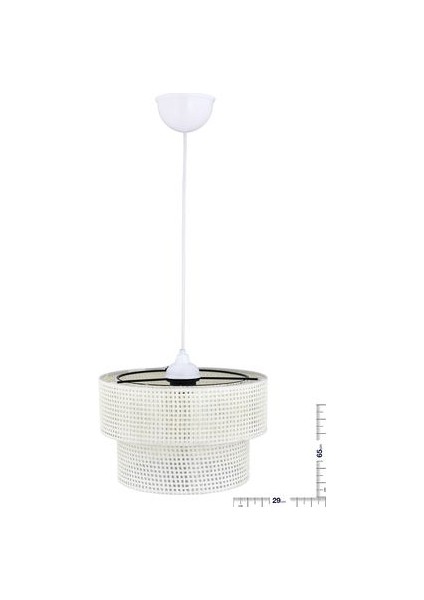 Rattan 2 Katlı Pasta Sarkıt Avize Çocuk Odası Yatak Odası Salon Mutfak Hol fırsatları