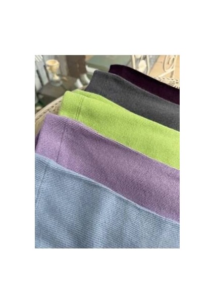 Laciel Paris Pamuk Tayt 2 Adet Mavi ve Mor